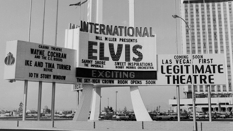 International Hotel marquee in Las Vegas