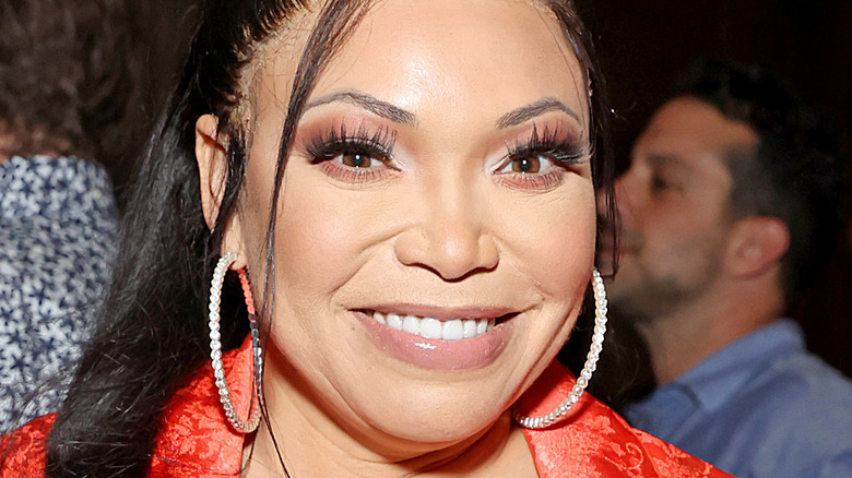 Tisha Campbell smiling