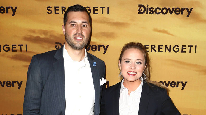 Jeremy Vuolo and Jinger Duggar smiling