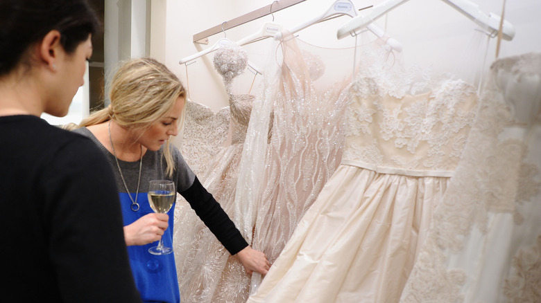 Bride at Kleinfeld bridal salon