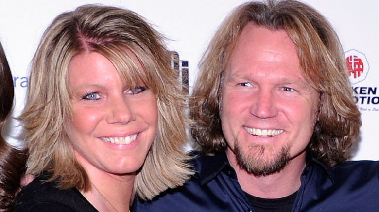 Kody Brown and "sister wives" at event