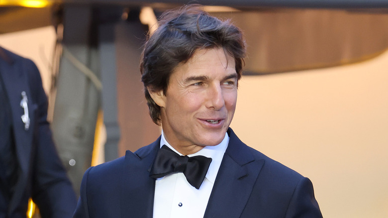 Tom Cruise smiling in a tux