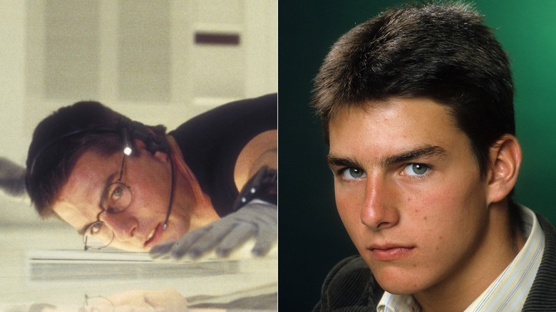 split screen of Tom Cruise in 1996 and 1981