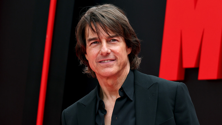 Tom Cruise attends a movie premiere