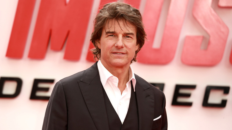 Tom Cruise at the 2023 premiere of "Mission: Impossible - Dead Reckoning Part One"