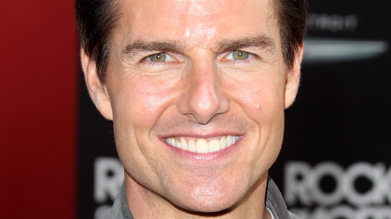 Tom Cruise grinning