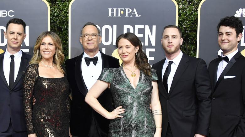 Tom Hanks and family