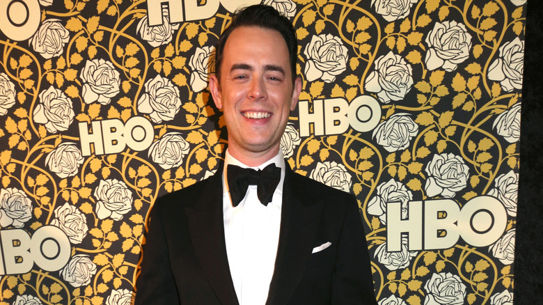 Colin Hanks smiling at the Golden Globes after-party in 2015