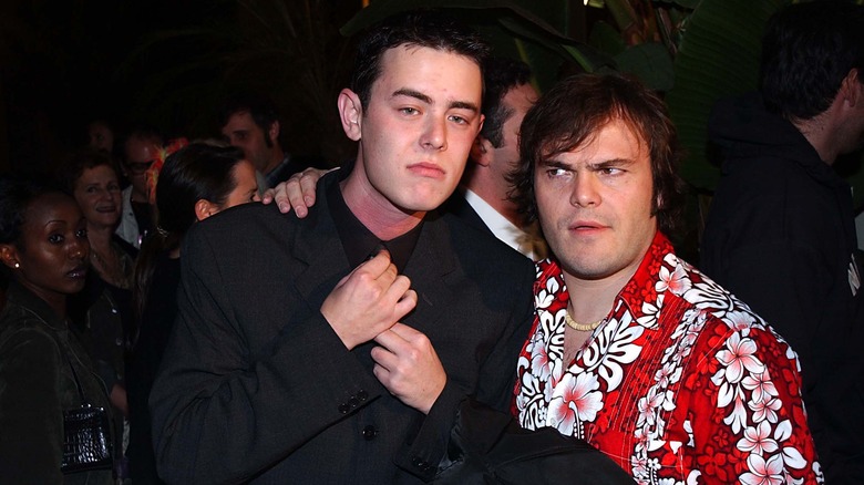 Colin Hanks and Jack Black at the "Orange County" premiere
