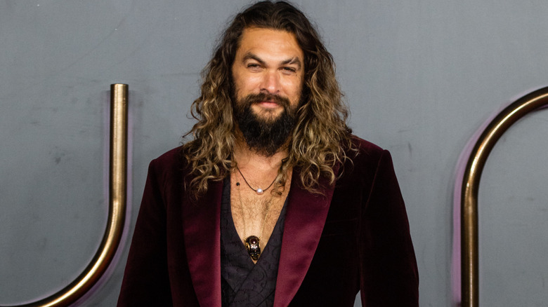 Jason Momoa at the U.K. screening of "Dune" in 2021