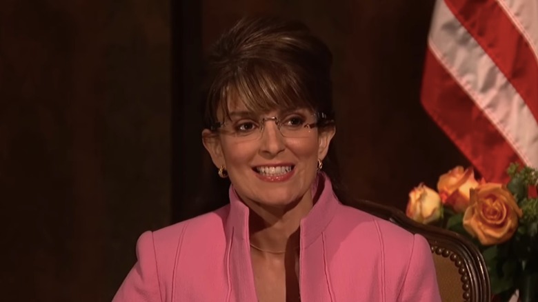 Tina Fey playing Sarah Palin on SNL in 2008
