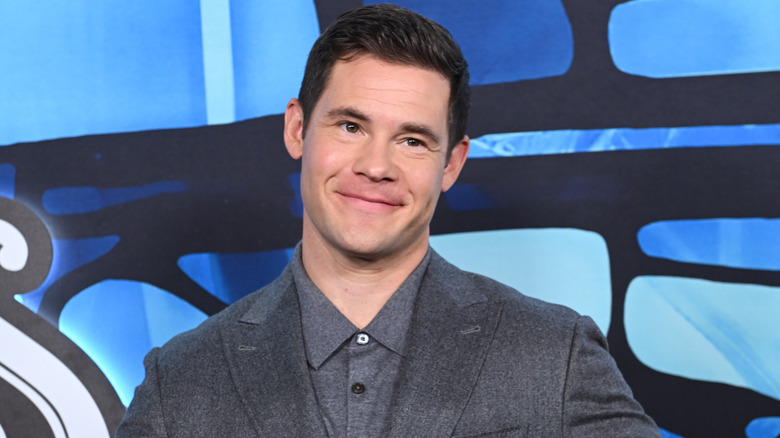 Adam Devine at the 2025 season premiere of "The Righteous Gemstones"