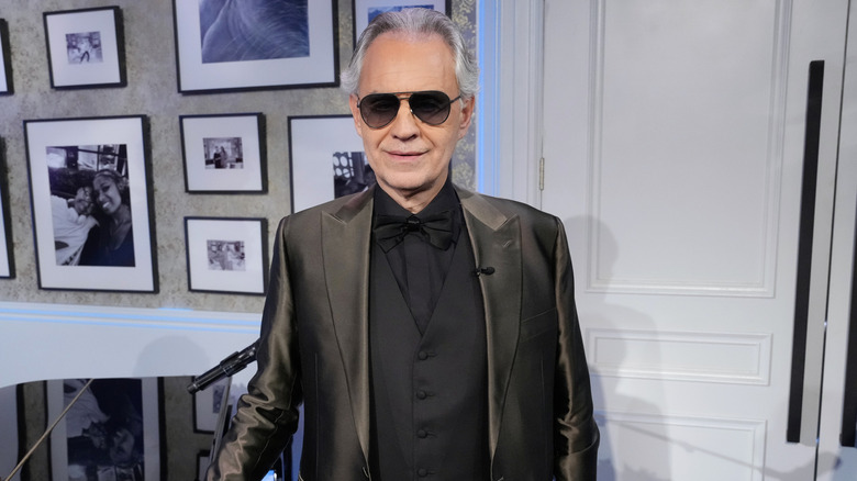 Andrea Bocelli smiling