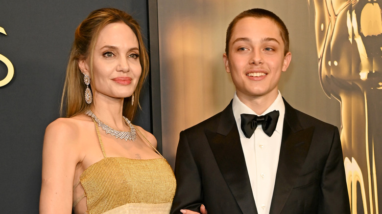 Angelina Jolie and Knox Jolie-Pitt attend the Governors Awards