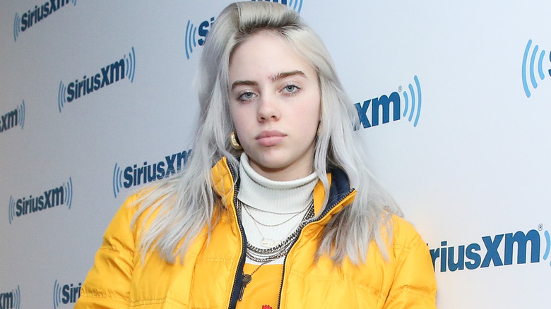 Billie Eilish visiting SiriusXM Studios in 2017