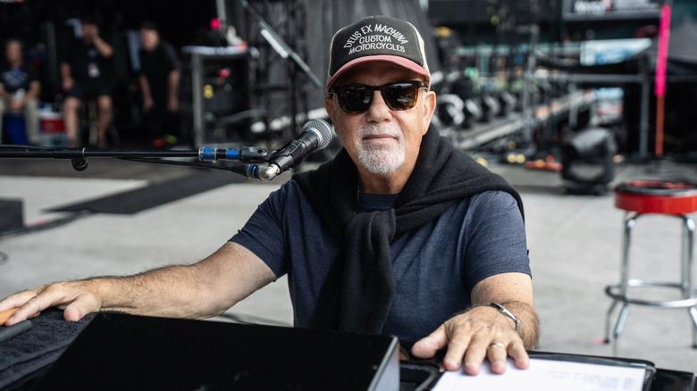 Billy Joel on stage at a St. Louis show, September 2024