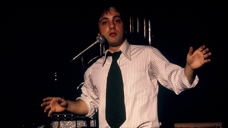 Billy Joel performing at the Bottom Line Club in 1976