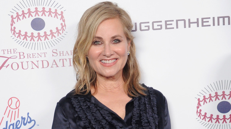 Maureen McCormick smiles at an event