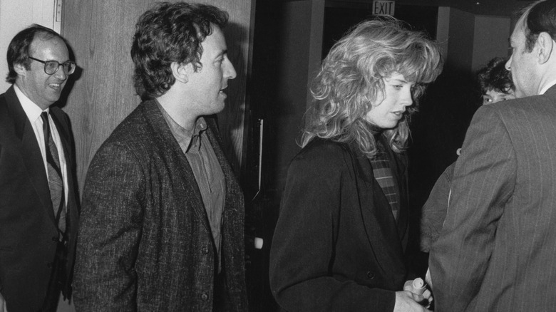 Bruce Springsteen and Julianne Phillips walking