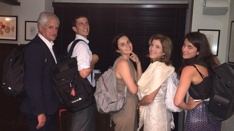 A picture of the Schlossberg family in 2016