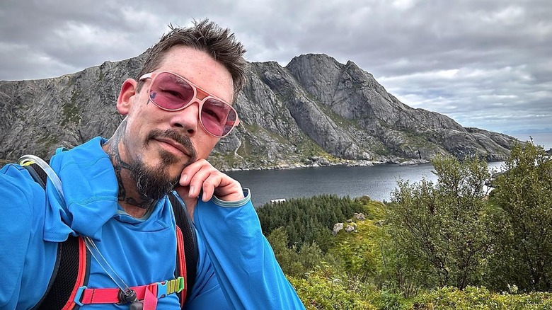 David Bromco near river in Norway