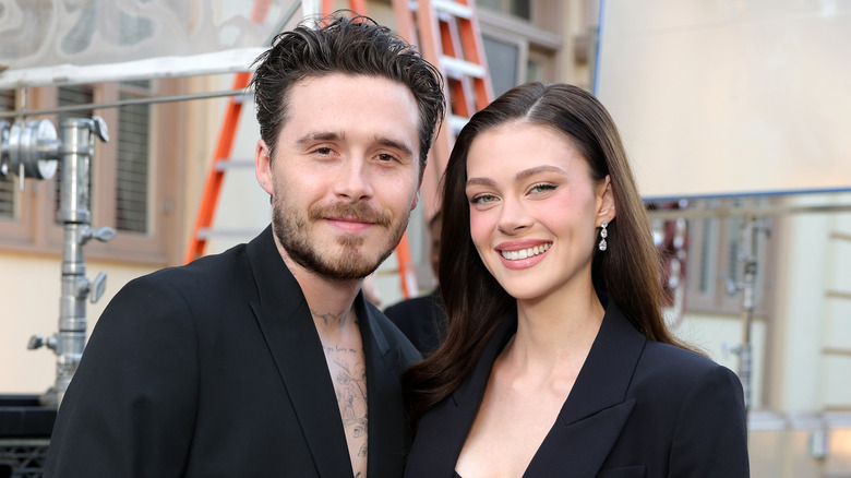Brooklyn Peltz Beckham and Nicola Peltz Beckham smiling for photo