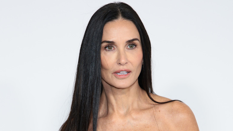 Demi Moore looking intense