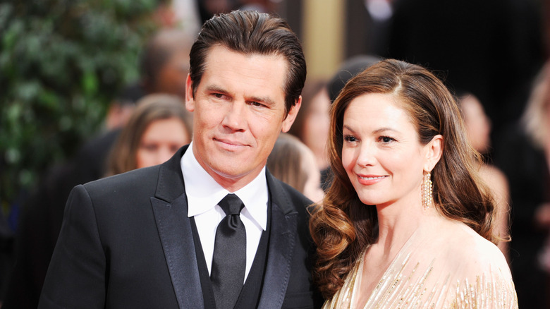 Diane Lane and Josh Brolin on a red carpet