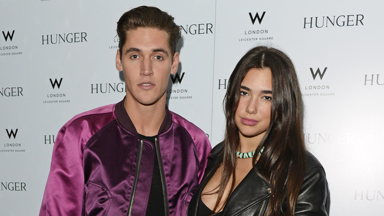 Isaac Carew and Dua Lipa posing together