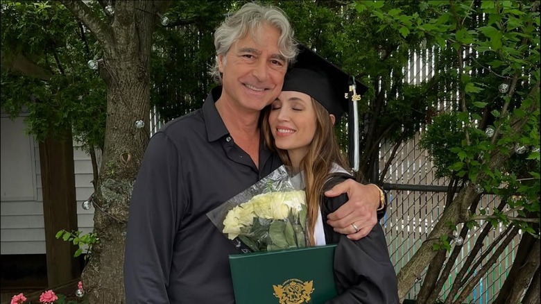 Eliza Dushku and Peter Palandjian smiling