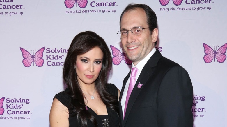 Julie Banderas with Andrew Sansone on the red carpet