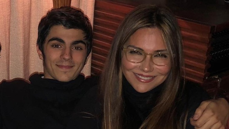 Vanessa Marcil and Kassius Lijah posing