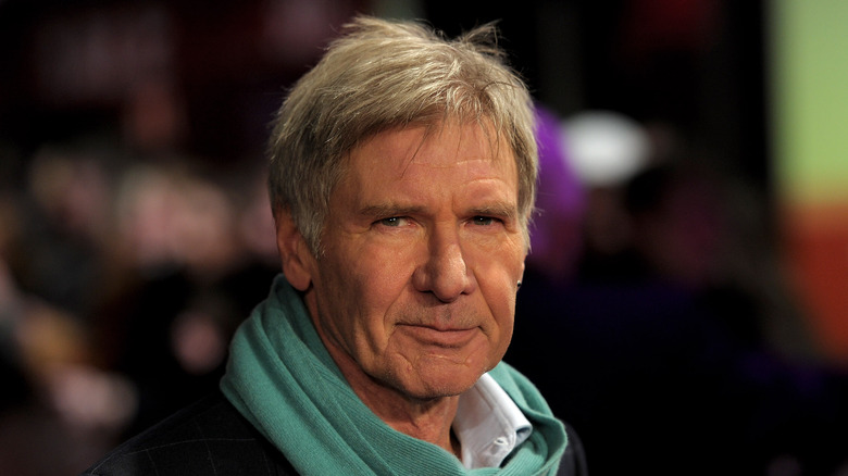 A close up of Harrison Ford