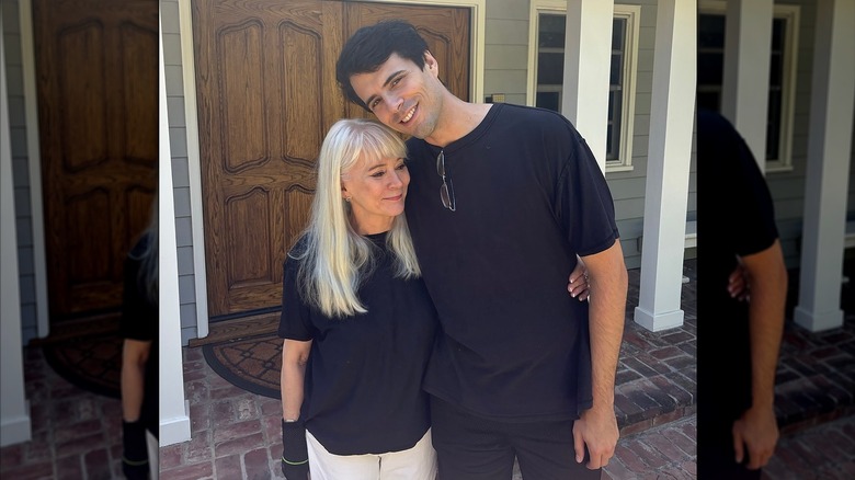 Patricia Richardson and her son