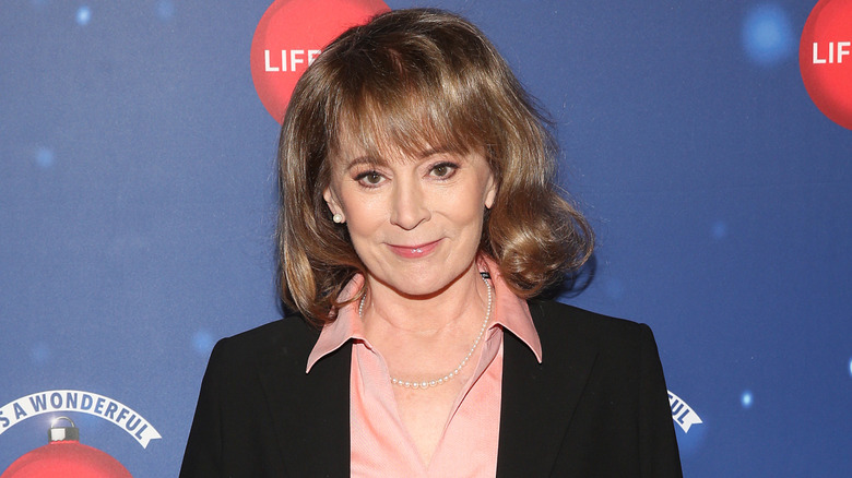 Patricia Richardson peach blouse black jacket Lifetime event