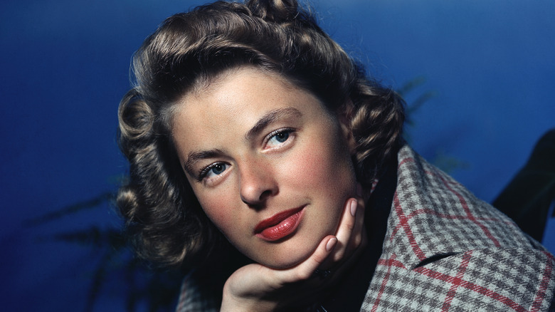 Ingrid Bergman posing