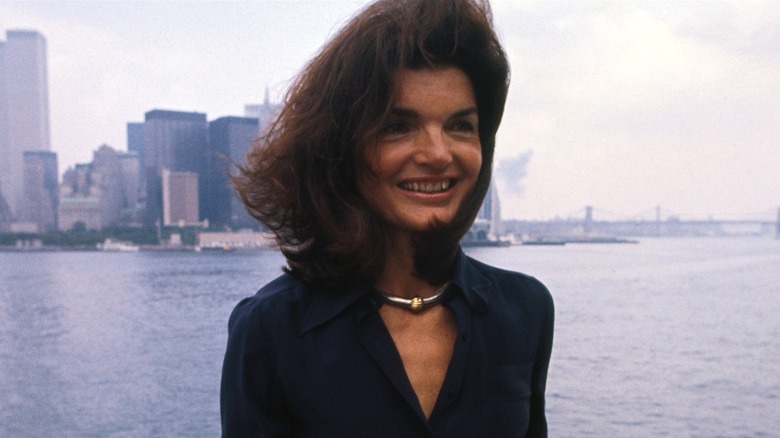 Jackie Kennedy smiling in New York