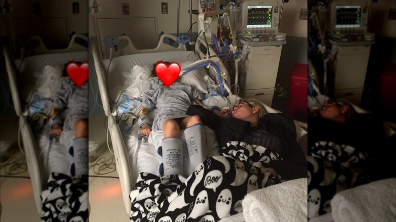 Jamie Lynn Spears lying with Maddie Aldridge after her 2017 drowning accident