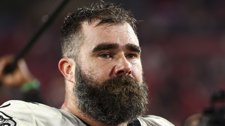 Jason Kelce at a football game