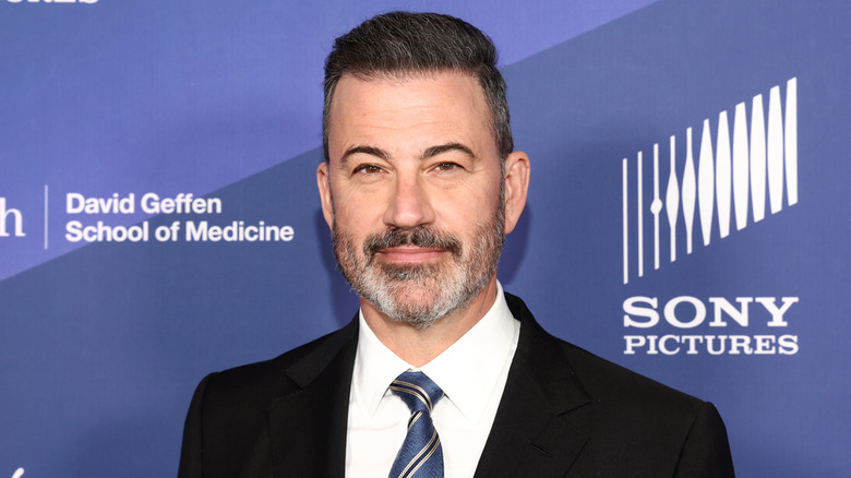 Jimmy Kimmel poses on red carpet