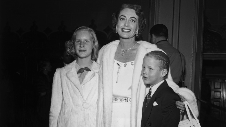 Joan Crawford with eldest children