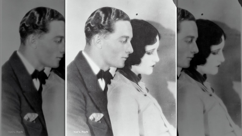 Joan Crawford posing with her brother Hal