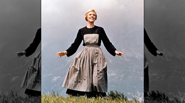Julie Andrews in the opening scene of "The Sound of Music"