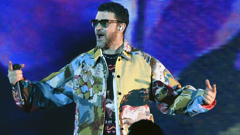 Justin Timberlake performing at the June 2025 Pinkpop Festival