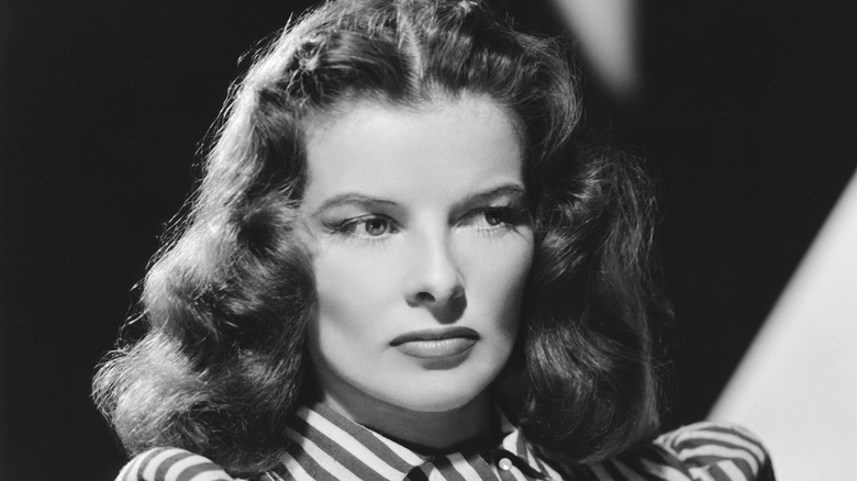 Katharine Hepburn poses for the camera 