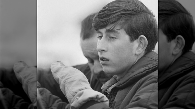Then-Prince Charles on a 1965 ski trip