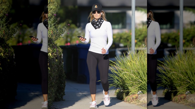 Ali Larter on a walk in 2020