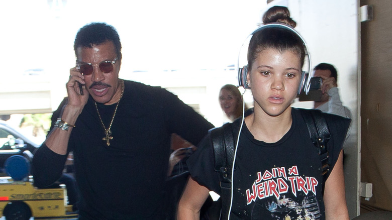 Lionel Richie and Sofia Richie in Los Angeles in 2013