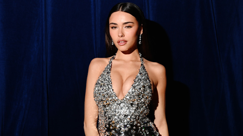 Madison Beer wearing glittery dress at a 2022 gala