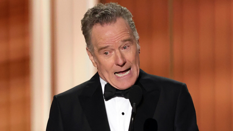 Bryan Cranston speaking at the Emmys in 2025